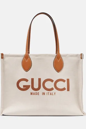 Gucci Tote Medium aus Canvas mit Leder