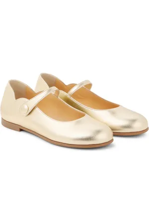Christian Louboutin Ballerinas Melodie Chick aus Metallic-Leder