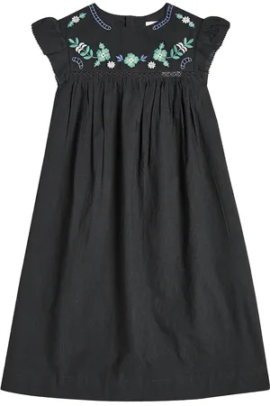 BONPOINT Besticktes Kleid Angie aus Baumwolle