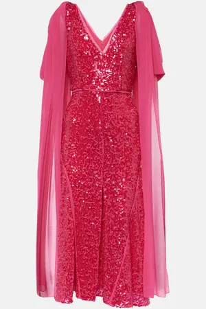 Erdem Midikleid mit Pailletten