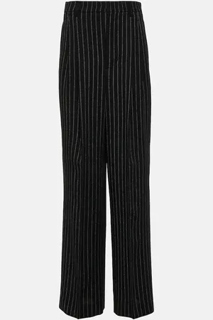 Ami Weite High-Rise-Hose aus Wolle