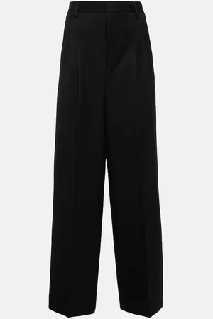 Ami Weite High-Rise-Hose aus Wolle