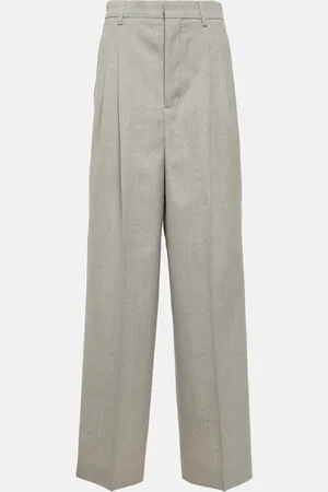 Ami Weite High-Rise-Hose aus Wolle