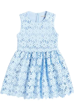 Self-Portrait Verziertes Kleid aus Guipure-Spitze