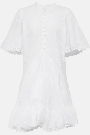 Marant Etoile Besticktes Minikleid Slayae aus Baumwolle