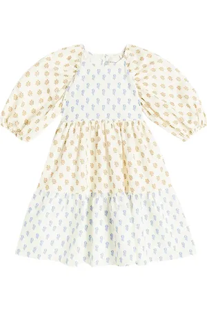 The New Society Kleid Miracle aus Leinen und Baumwolle