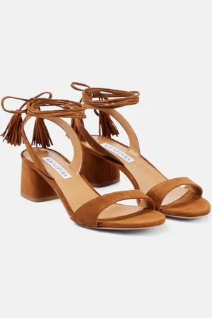 Aquazzura Sandalen Alu 50 aus Veloursleder