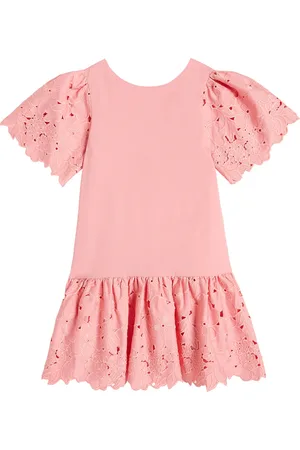 Tartine Et Chocolat Besticktes Kleid aus Baumwolle