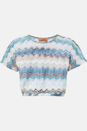 Missoni Cropped-Top aus Häkelstrick