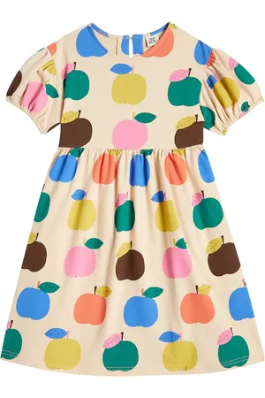 Jelly Mallow Bedrucktes Kleid aus Baumwolle