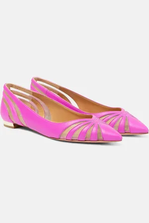 Aquazzura Ballerinas The Spy aus Leder und Mesh