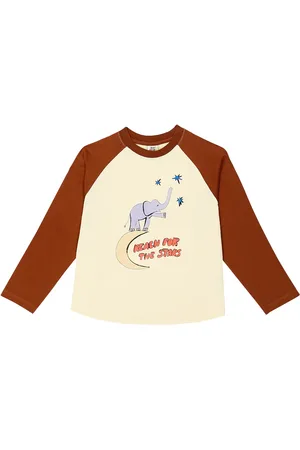 Jelly Mallow Longsleeve Elephant aus Baumwoll-Jersey