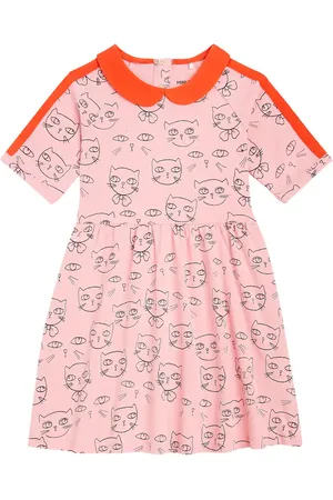 Mini Rodini Kleid Cathlethes aus einem Baumwollgemisch