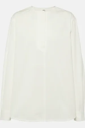 Totême Bluse aus Baumwoll-Twill