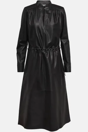 YVES SALOMON Midikleid aus Leder