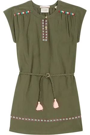 Scotch&Soda Besticktes Kleid Neon Pop aus Baumwolle