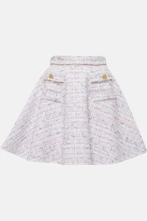 Nina Ricci High-Rise-Minirock aus Tweed