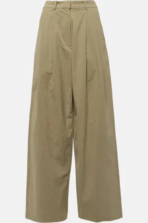 Proenza Schouler White Label Weite Hose Helena aus Baumwolle und Leinen