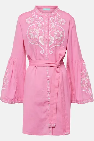 Melissa Odabash Minikleid Everly aus Baumwolle und Leinen