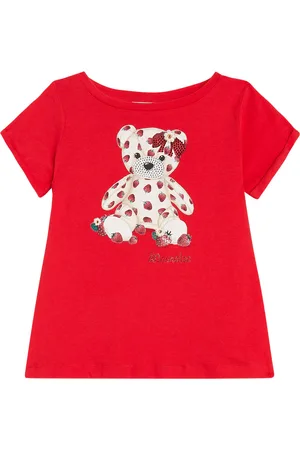 MONNALISA Verziertes T-Shirt aus Baumwoll-Jersey