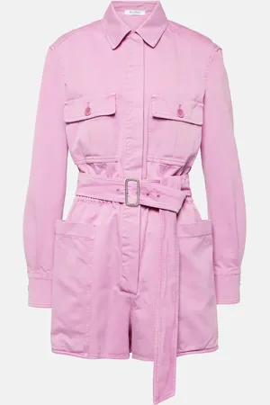 Max Mara Playsuit Visiera aus Baumwoll-Drill