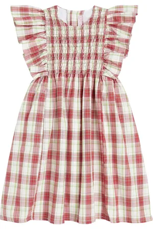 La Coqueta Kleid Blanca aus einem Baumwollgemisch