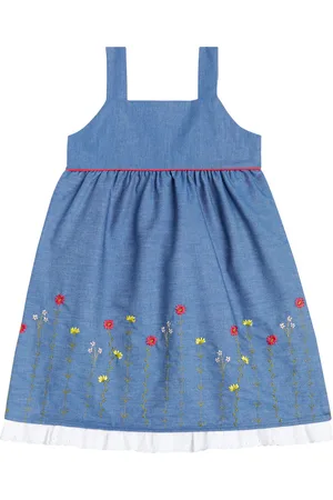 La Coqueta Besticktes Kleid Clementina aus Baumwolle