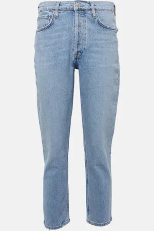 AGOLDE High-Rise Cropped Slim Jeans Riley