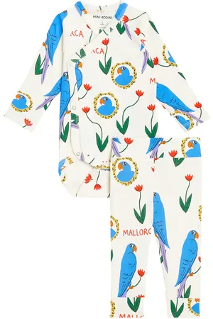 Mini Rodini Baby Set Parrots aus Body und Leggings