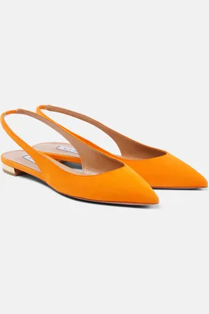 Aquazzura Slingback-Ballerinas Purist aus Veloursleder