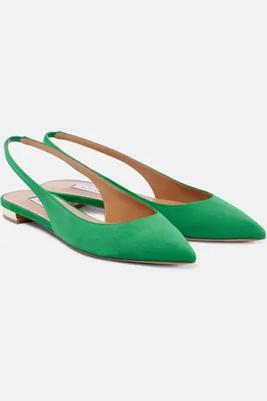 Aquazzura Slingback-Ballerinas Purist aus Veloursleder