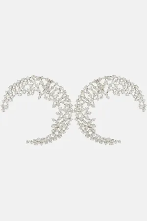 Ananya Ohrringe Scatter Moon aus 18kt Weißgold mit Diamanten