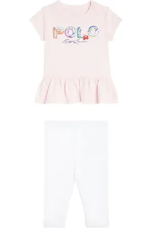 Ralph Lauren Baby Set aus T-Shirt und Leggings aus Baumwolle