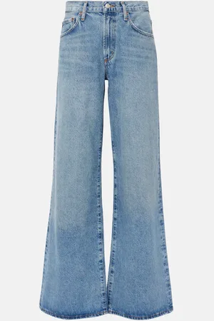 AGOLDE Low-Rise Wide-Leg Jeans Clara