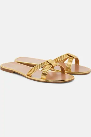 Aquazzura Pantoletten Film aus Lederimitat