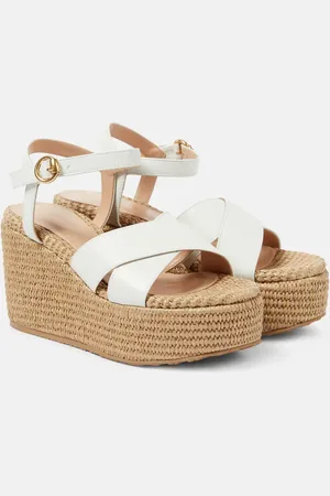 Gianvito Rossi Wedge-Sandalen aus Leder