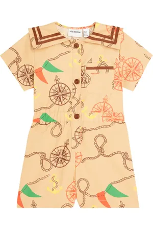 Mini Rodini Playsuit Nautical aus Baumwolle