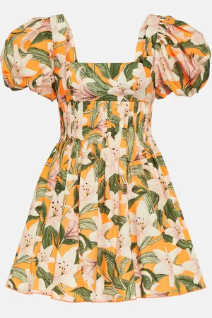 Agua by Agua Bendita Minikleid Caramelo Lirio aus Baumwolle