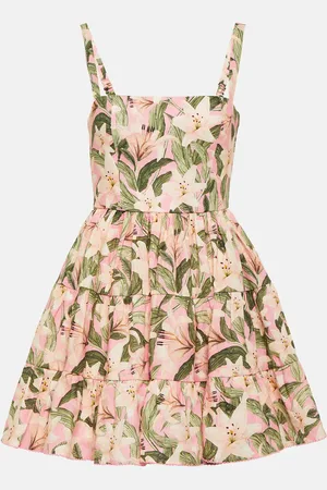 Agua by Agua Bendita Minikleid Lima Lirio aus Baumwolle