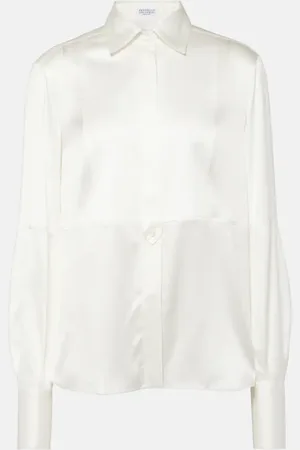 Brunello Cucinelli Bluse aus Satin