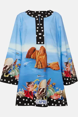 Dolce & Gabbana Bedruckter Kaftan Capri aus Baumwolle