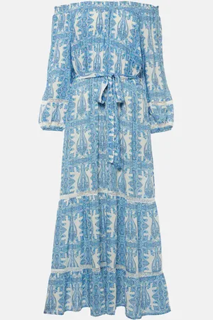Melissa Odabash Bedrucktes Off-Shoulder-Midikleid Eclipse