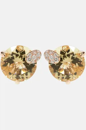 BUCHERER FINE JEWELLERY Ohrringe Peekaboo aus 18kt Rosé mit Diamanten und Beryll