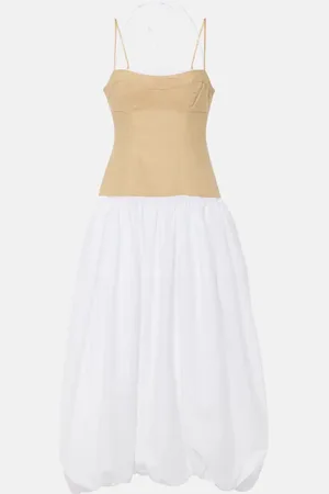 Simkhai Midikleid Pfeiffer aus einem Baumwollgemisch