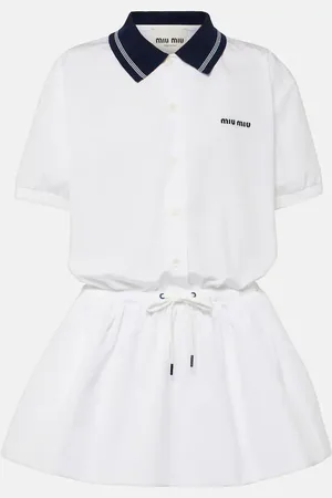 Miu Miu Polokleid aus Baumwolle