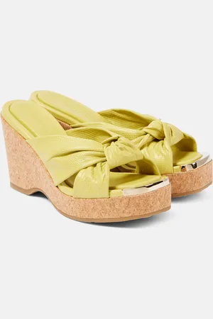 Jimmy Choo Wedge-Pantoletten Avenue aus Leder