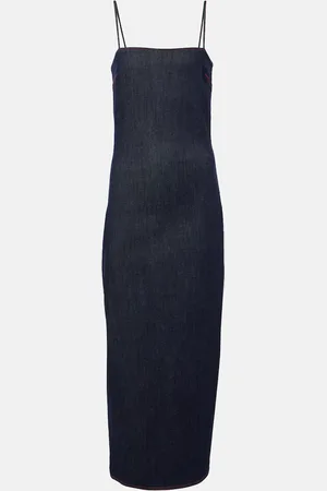 Alaïa Alaïa Midikleid aus Denim