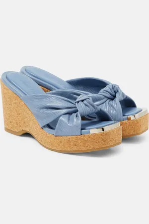 Jimmy Choo Wedge-Pantoletten Avenue aus Leder