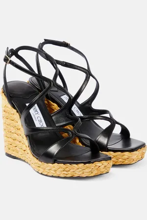 Jimmy Choo Espadrille-Sandalen Ayla 110 aus Leder
