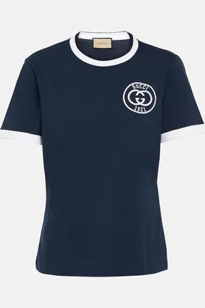 Gucci T-Shirt Interlocking G aus Baumwolle